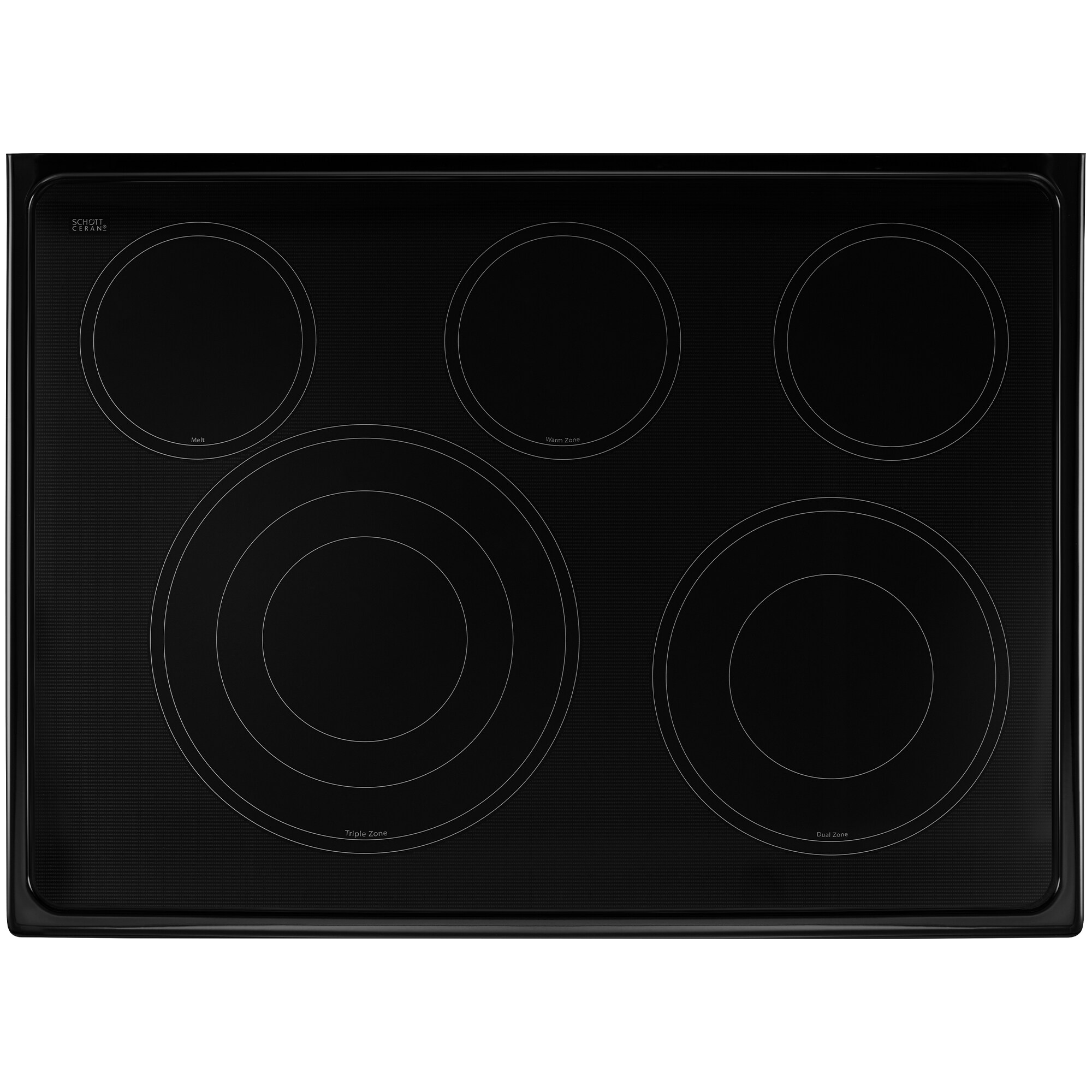 Whirlpool 30 in. 6.7 cu. ft. True European Convection Double Oven Electric Range with Radiant Burners - Black Ice, Black Ice, hires