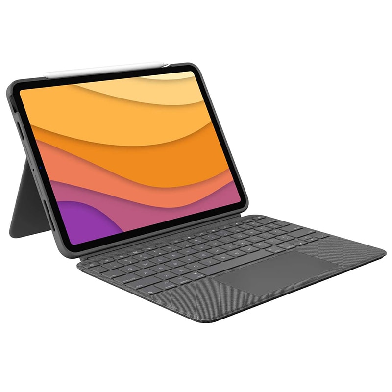 Logitech Combo Touch Backlit Keyboard Case for Apple 11" iPad Air M2 & M3 (Oxford Gray), , hires