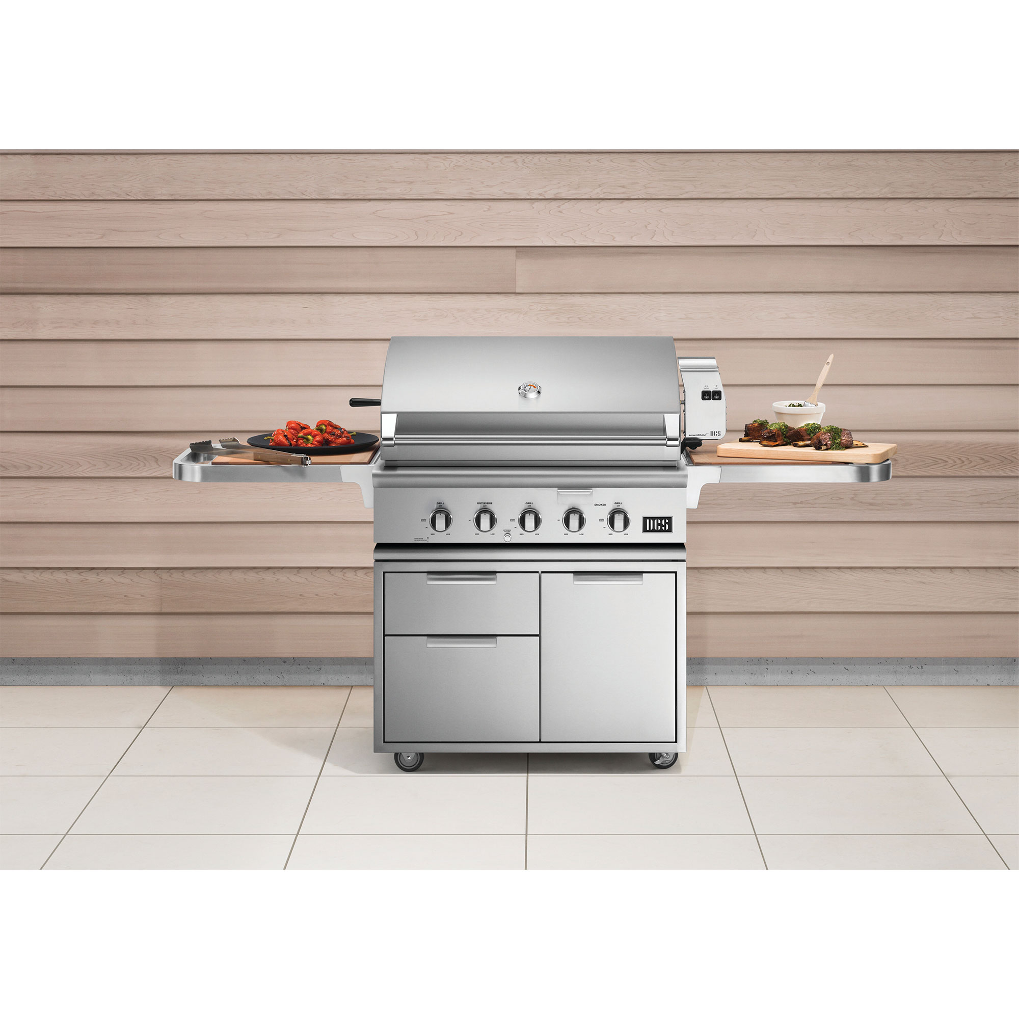 DCS 36" Stainless Steel Grill Cart with Storage, , hires