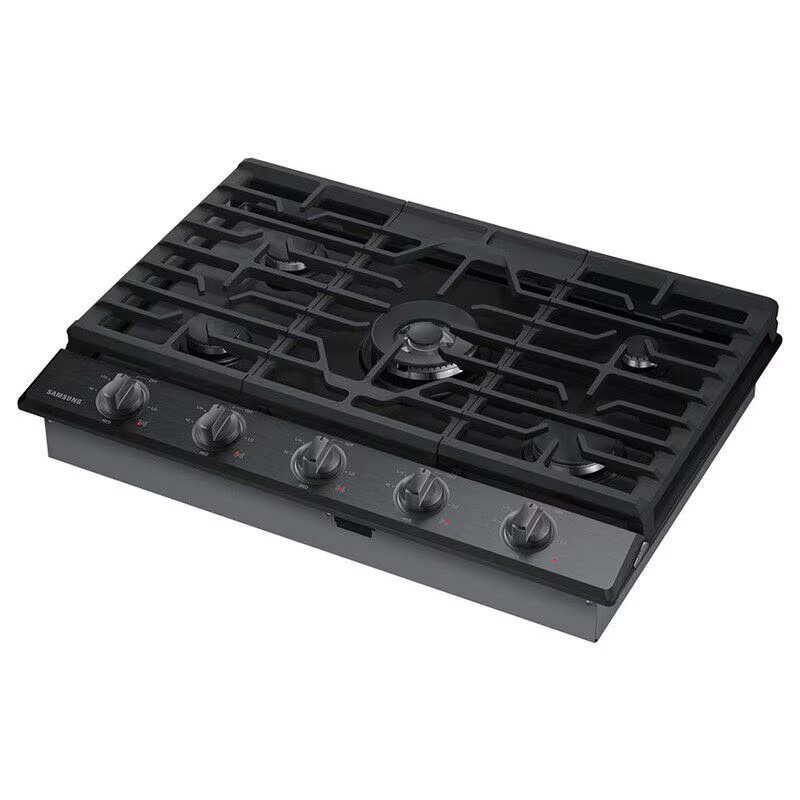 Samsung 30 in. 5Burner Smart Natural Gas Cooktop with Griddle, Simmer
