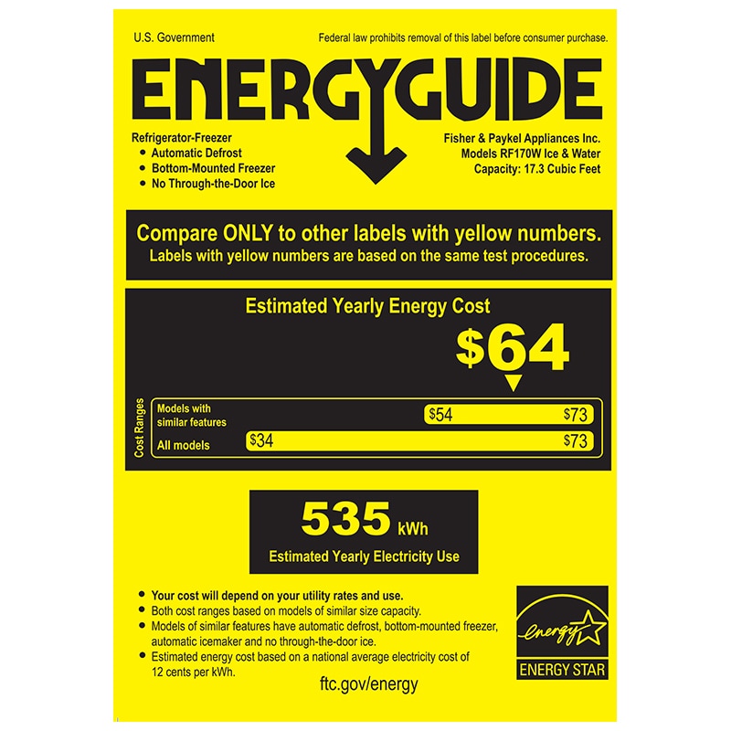 Fisher & Paykel Series 5 31 in. 17.1 cu. ft. Smart Counter Depth Bottom Freezer Refrigerator with Water Dispenser - Stainless Steel, , hires