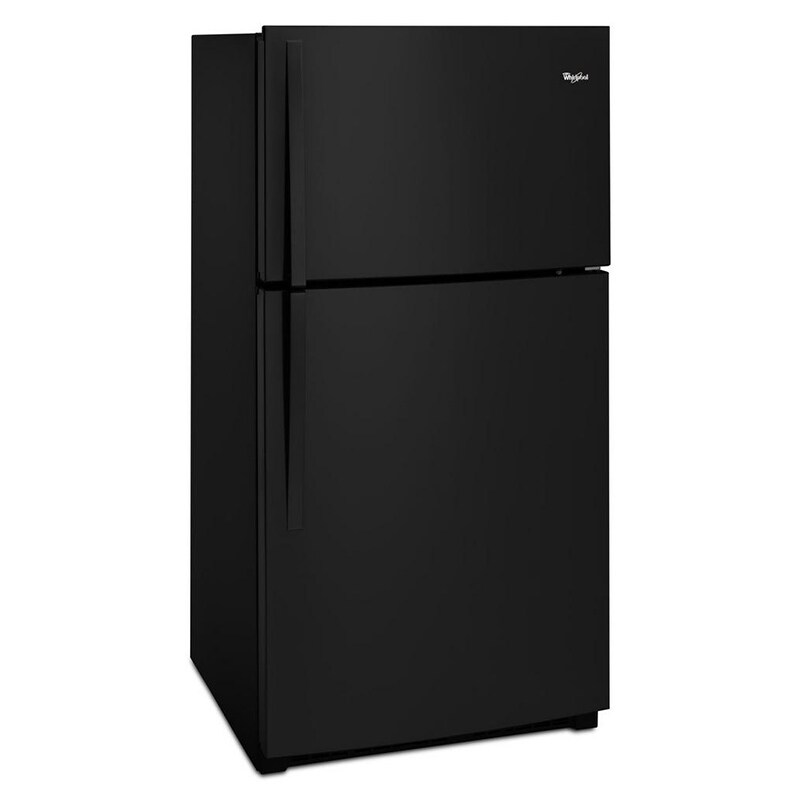 Whirlpool 33 in. 21.3 cu. ft. Top Freezer Refrigerator - Black, Black, hires