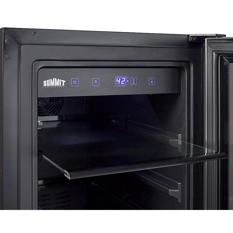 Summit 15 in. Built-In/Freestanding 2.3 cu. ft. Compact Beverage Center with Adjustable Shelves & Digital Control - Stainless Steel, , hires