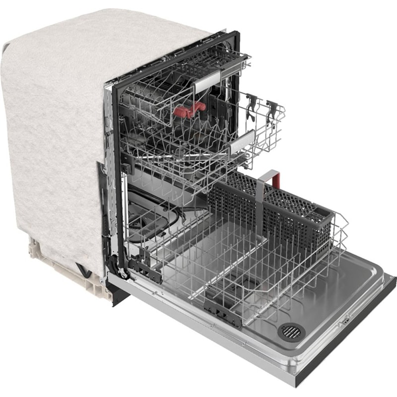 KitchenAid 24 in. Front Control Dishwasher with 44 dBa Sound Level, 3rd-Rack & Pocket - PrintShield Stainless, Stainless Steel with PrintShield Finish, hires