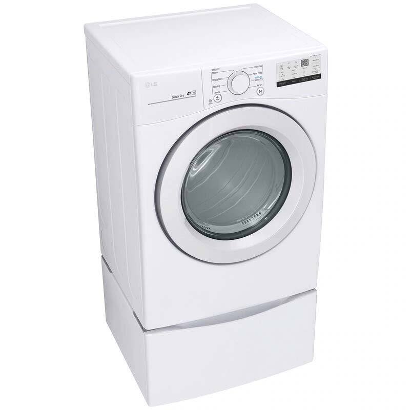 LG 27 in. 7.4 cu. ft. Stackable Gas Dryer with Sensor Dry White P.C. Richard & Son