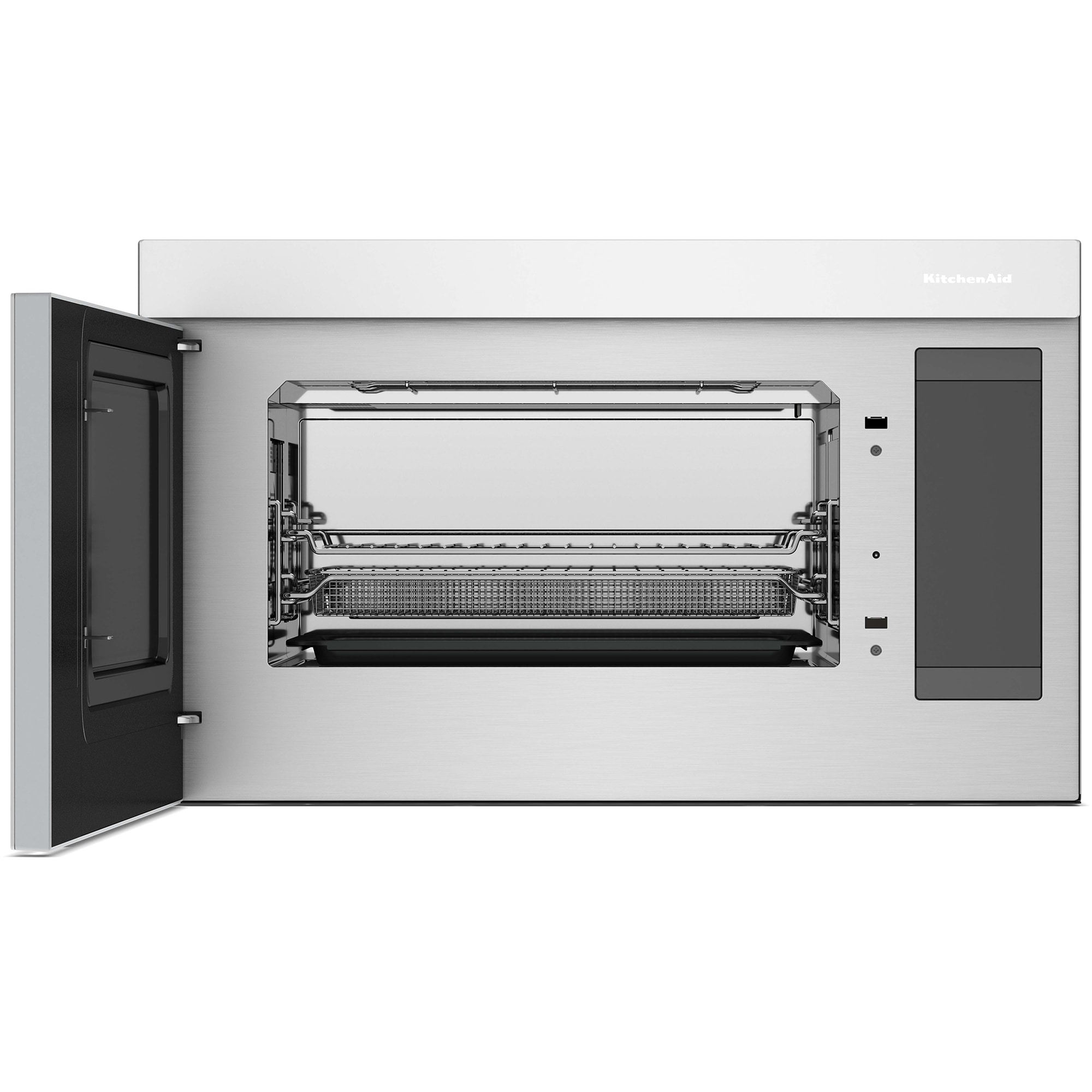 KitchenAid 30 in. 1.1 cu. ft. 950W Smart Over-the-Range Microwave with 400 CFM, Convection & Sensor Cooking - White, White, hires