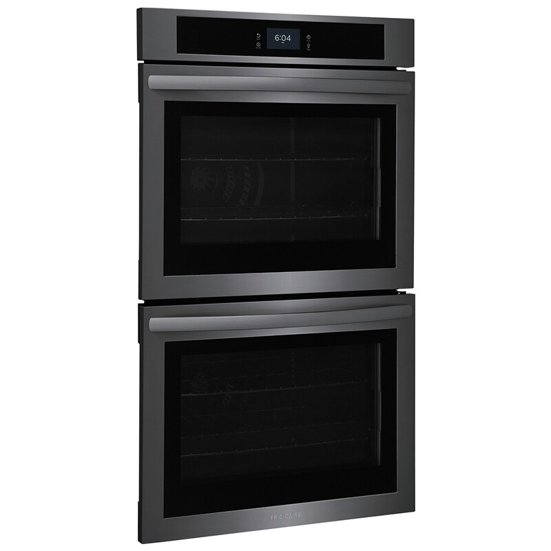 Frigidaire 30 in. 10.6 cu. ft. Top Control Electric Double Wall Oven with Standard Convection - Black Stainless, Black Stainless, hires