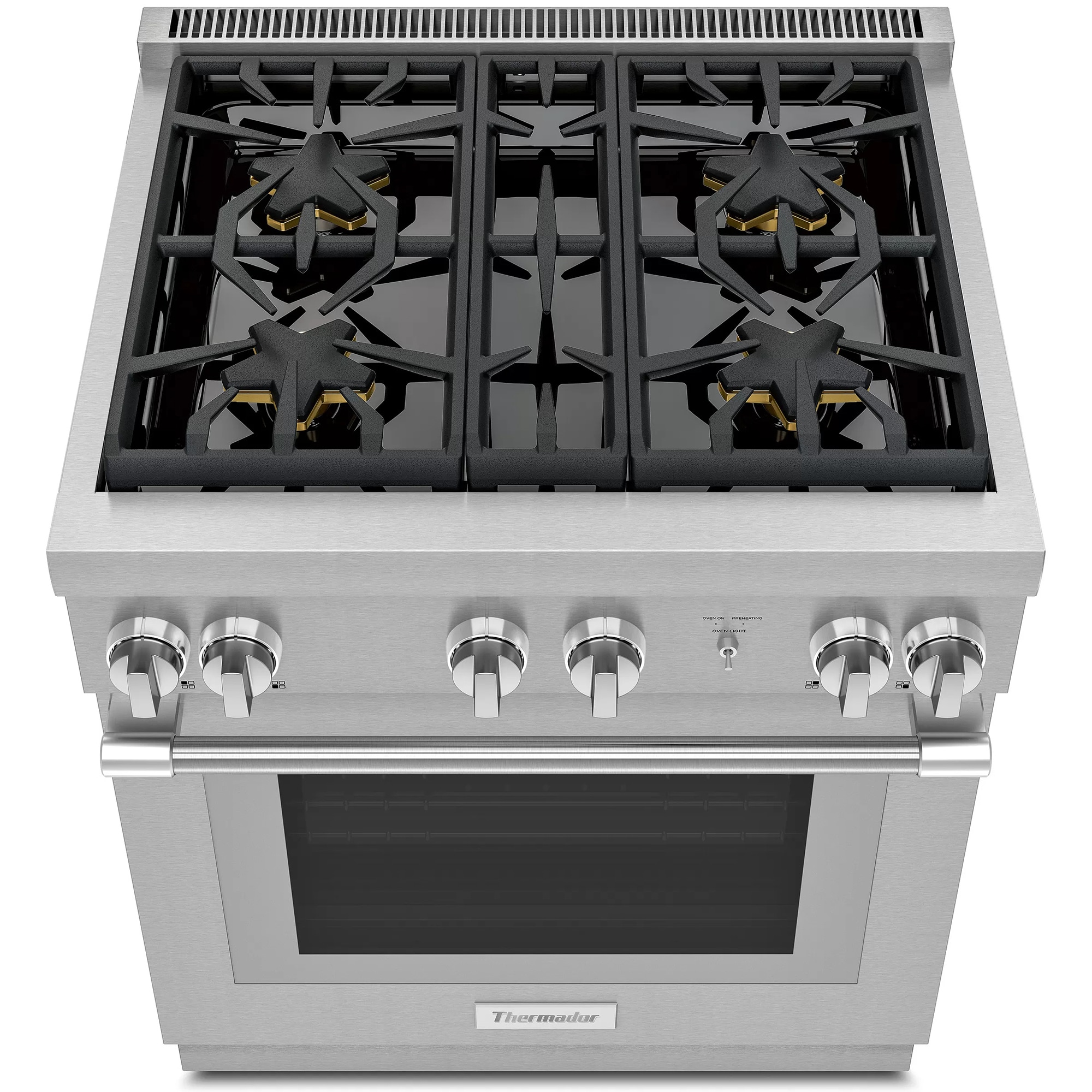 Thermador Pro Harmony Professional Series 30 in. 4.6 cu. ft. Standard Convection Gas Range with 4 Sealed Burners - Stainless Steel, , hires