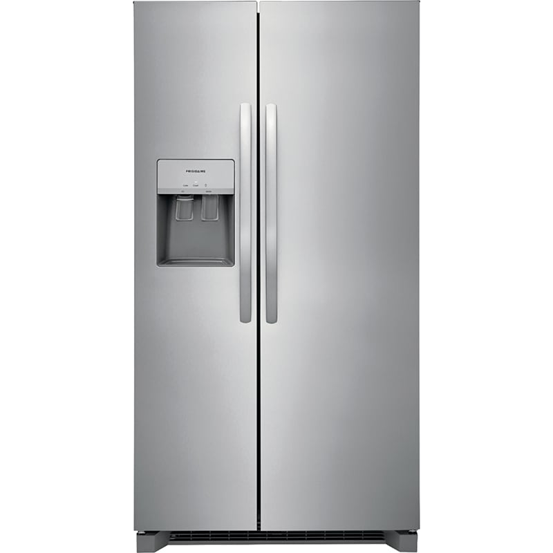 Frigidaire 36 in. 25.6 cu. ft. Side by Side Refrigerator with Ice & Water Dispenser - Stainless Steel, Stainless Steel, hires