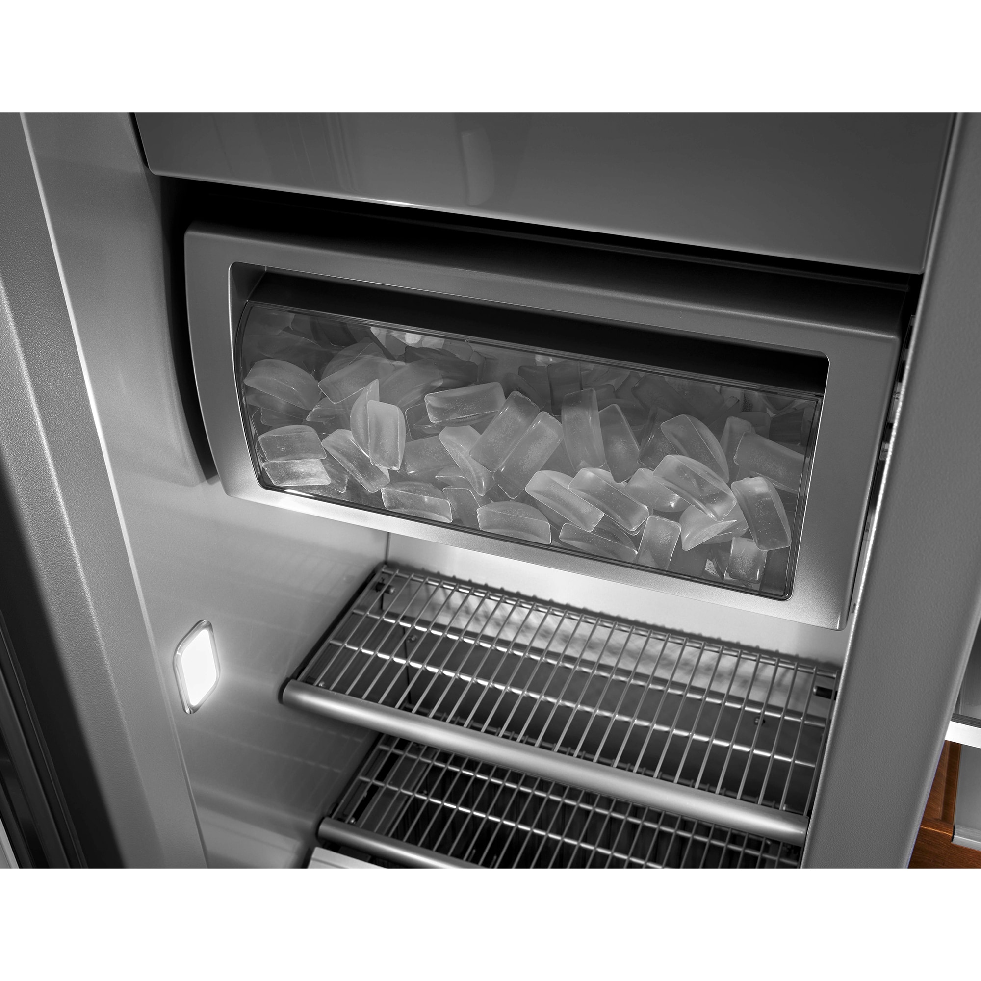 KitchenAid 42 in. 25.5 cu. ft. Built-In Counter Depth Side by Side Refrigerator with Ice Maker - Custom Panel Ready, , hires