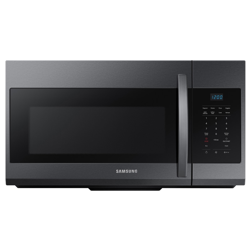 Samsung 29" 1.7 Cu. Ft. Over-the-Range Microwave with 10 Power Levels - Black Stainless Steel Over The Range Microwave 29 Inch Width
