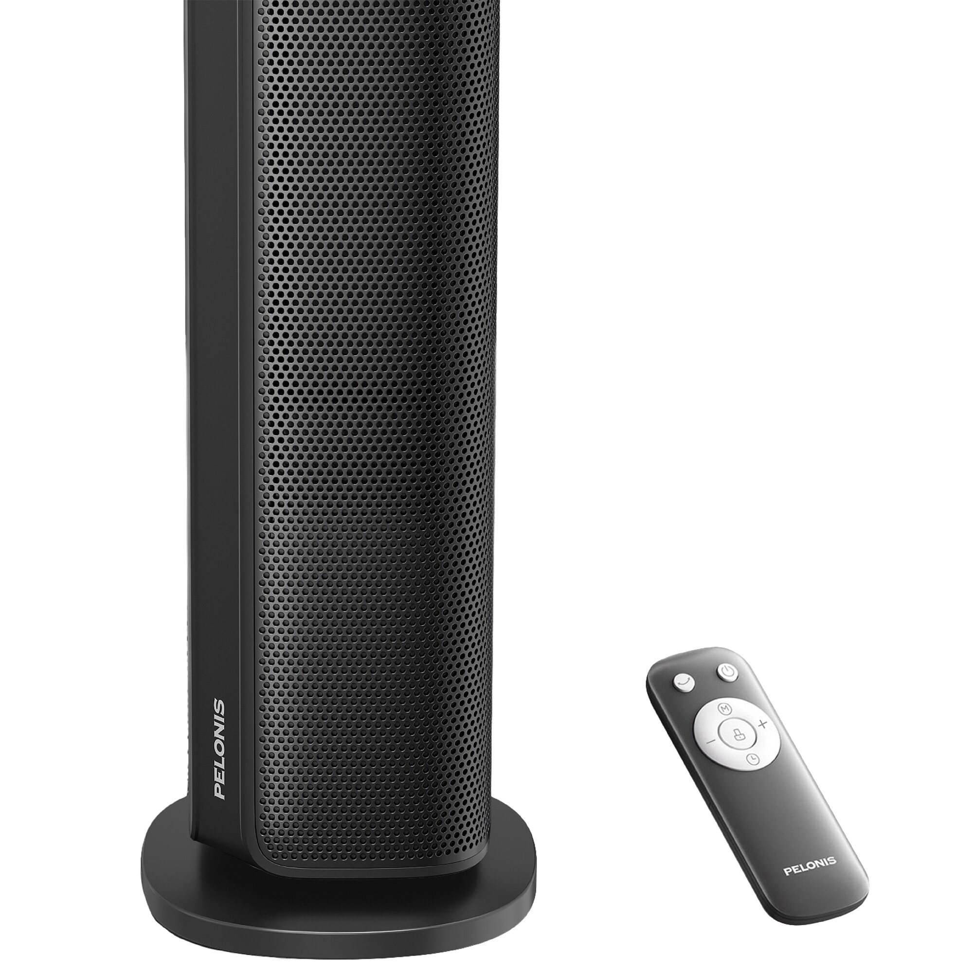 Pelonis 1500 W Oscillating Ceramic Space Heater with 3 Heat Settings & Overheat Safety Shut-Off - Black with Silver, , hires