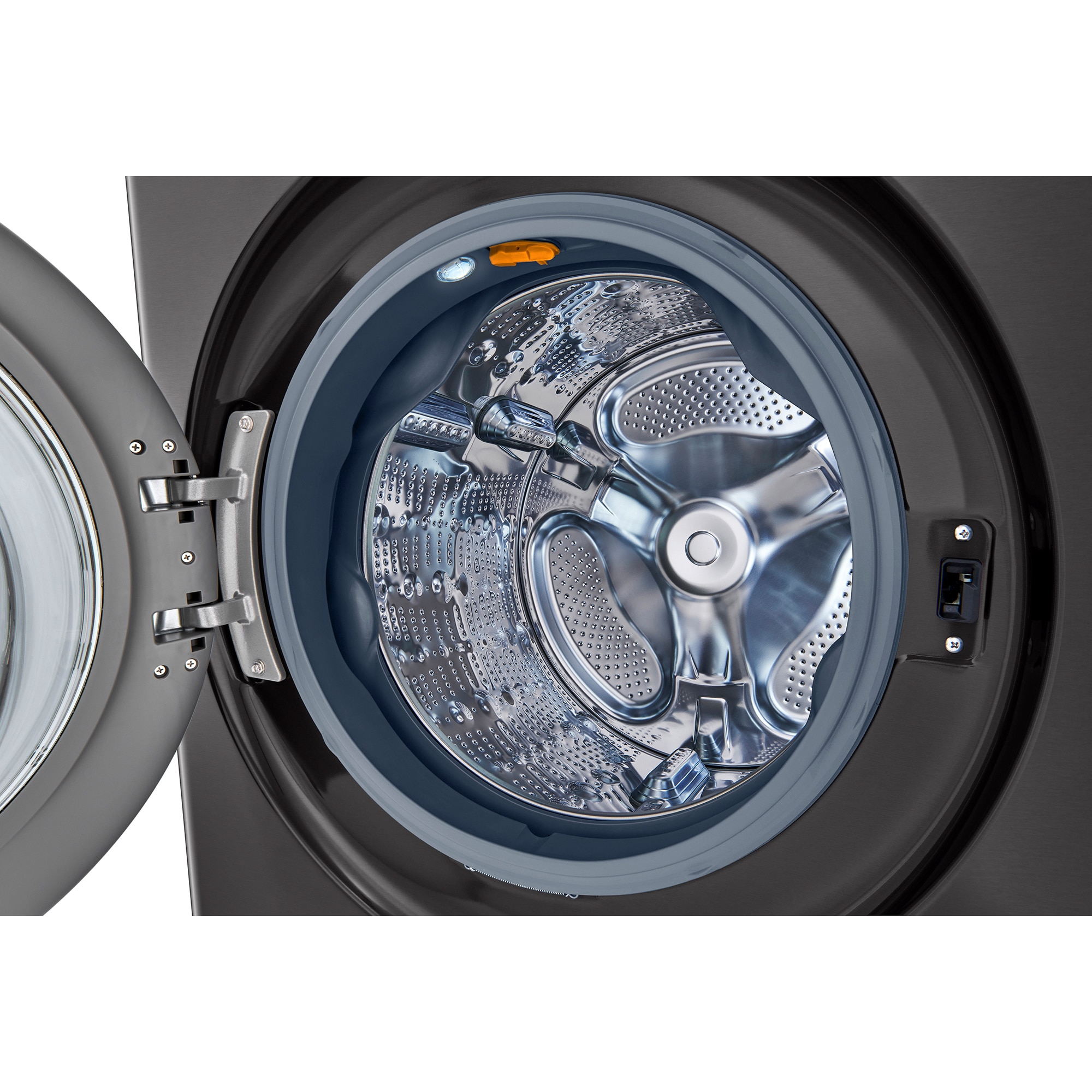 LG 27 in. 5.0 cu. ft. Smart Electric Front Load Ventless WashTower with Heat Pump, Center Control, AI Sensor Dry, Sanitize & Steam Cycle - Black Steel, , hires