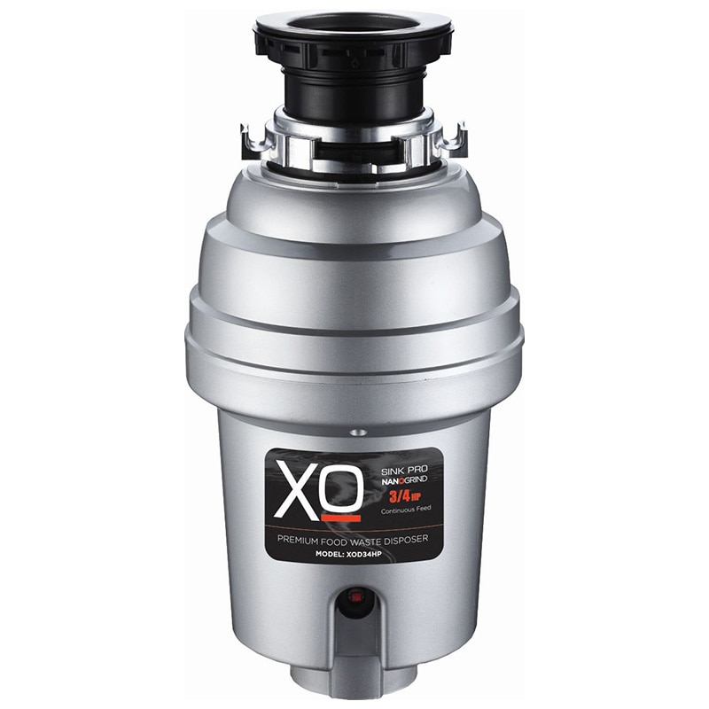 XO 3/4 HP Continuous Feed Garbage Disposal - Silver, , hires