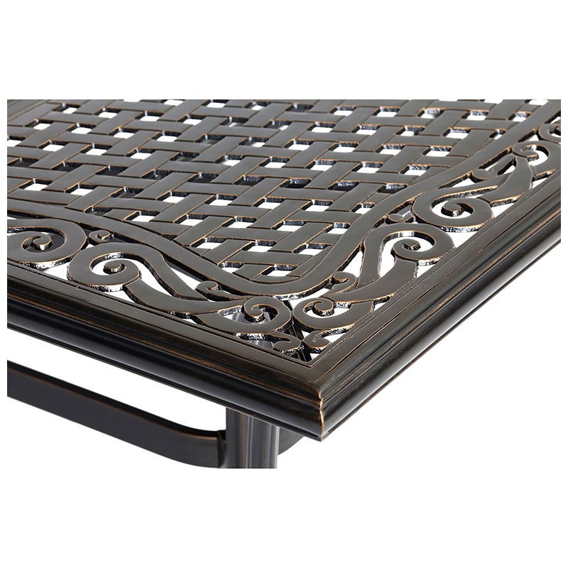 Hanover Traditions 11 - Piece Dining Set with Swivel Rockers - Blue, , hires