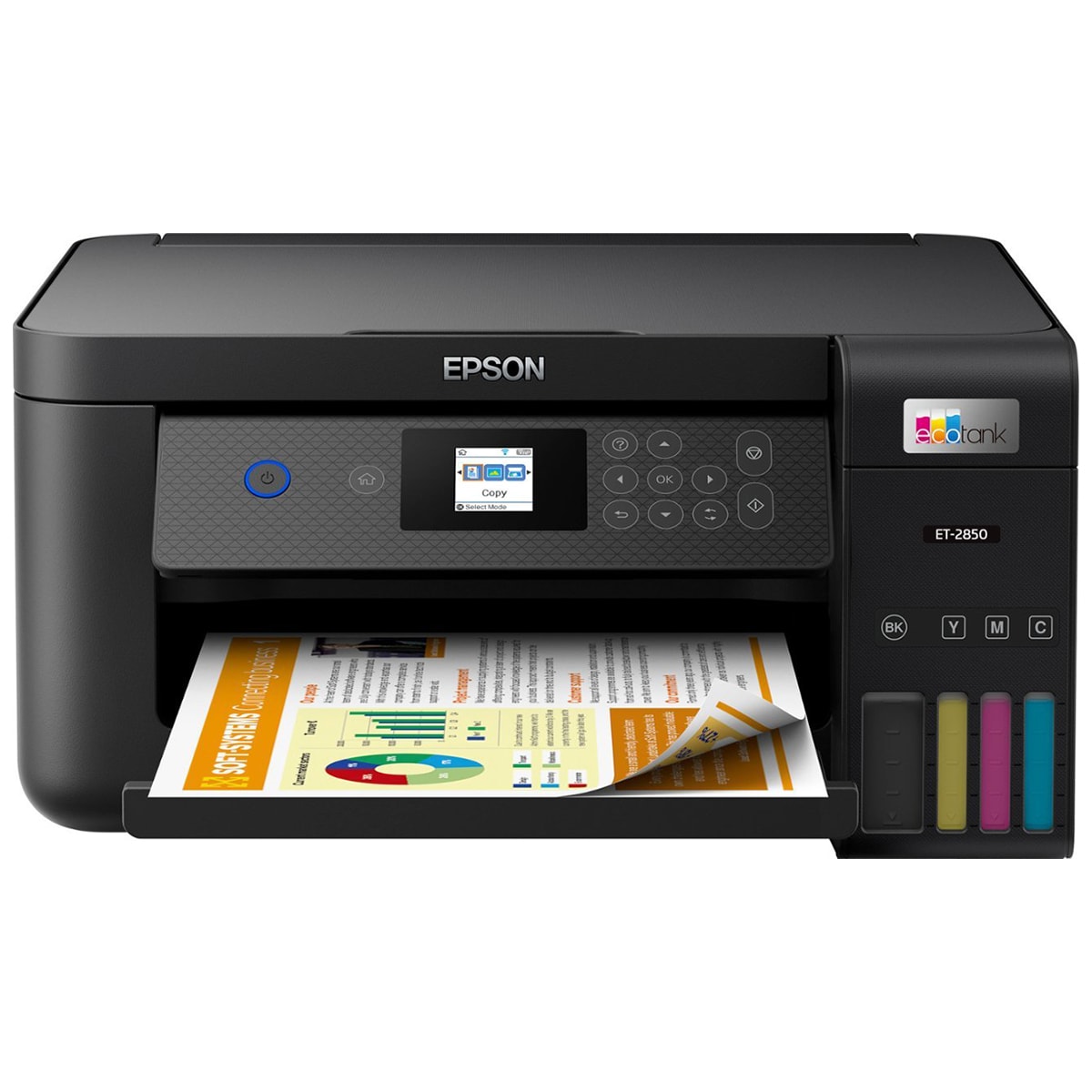 Epson - EcoTank ET-2850 All-in-One Supertank Inkjet Printer - Black, , hires