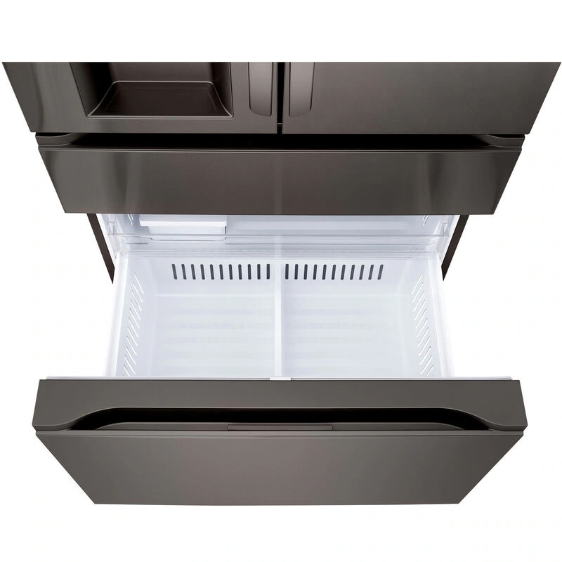 LG 36 in. 28.6 cu. ft. Smart 4-Door French Door Refrigerator with Ice & Water Dispenser - PrintProof Black Stainless Steel, PrintProof Black Stainless Steel, hires