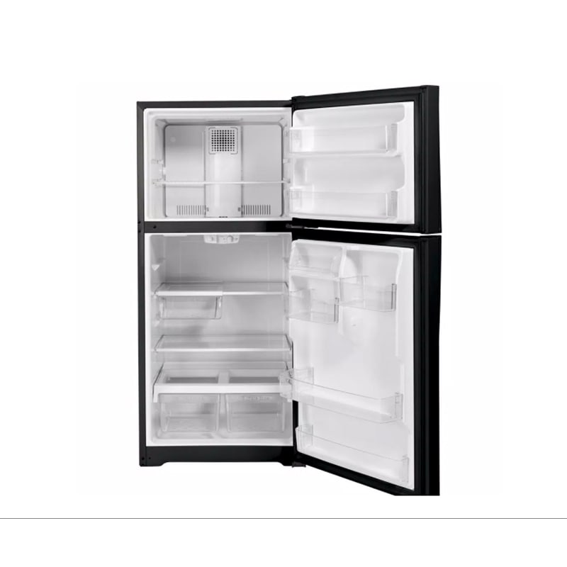 GE 30 in. 19.2 cu. ft. Top Freezer Refrigerator - Black, Black, hires