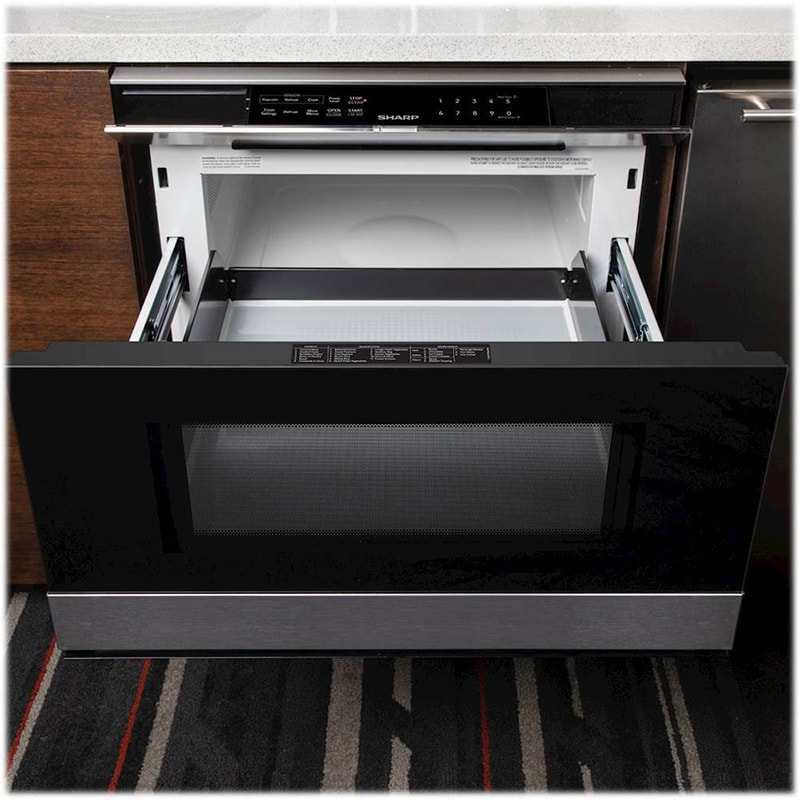 Sharp 24 in. 1.2 cu. ft. 950W Smart Drawer Microwave with Sensor Cooking - Stainless Steel, , hires
