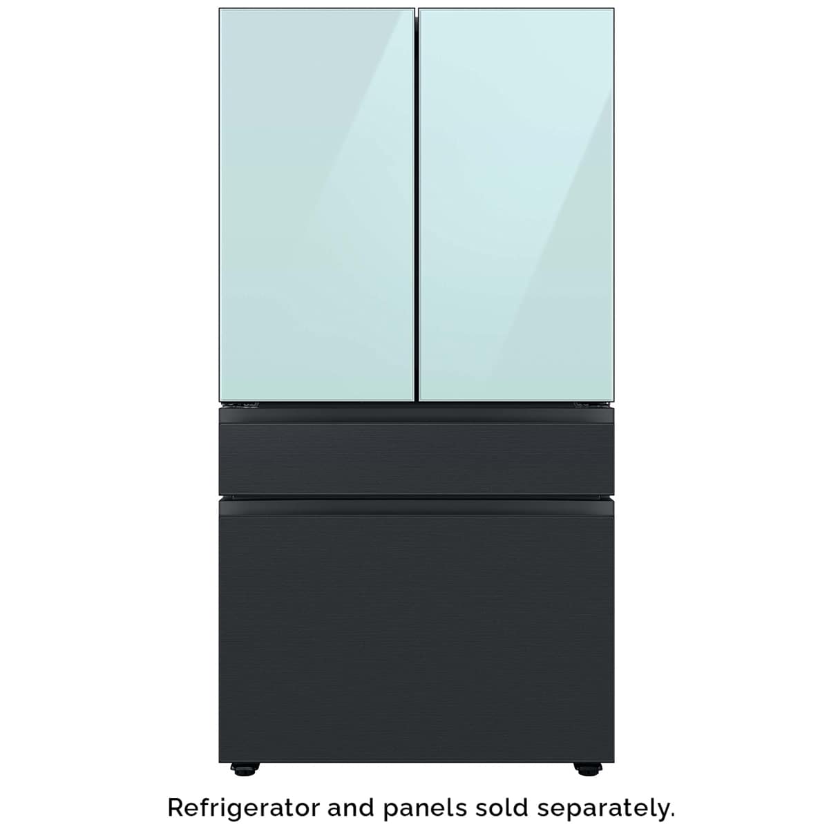 Samsung BESPOKE 4-Door French Door Middle Panel for Refrigerators - Matte Black Steel, , hires