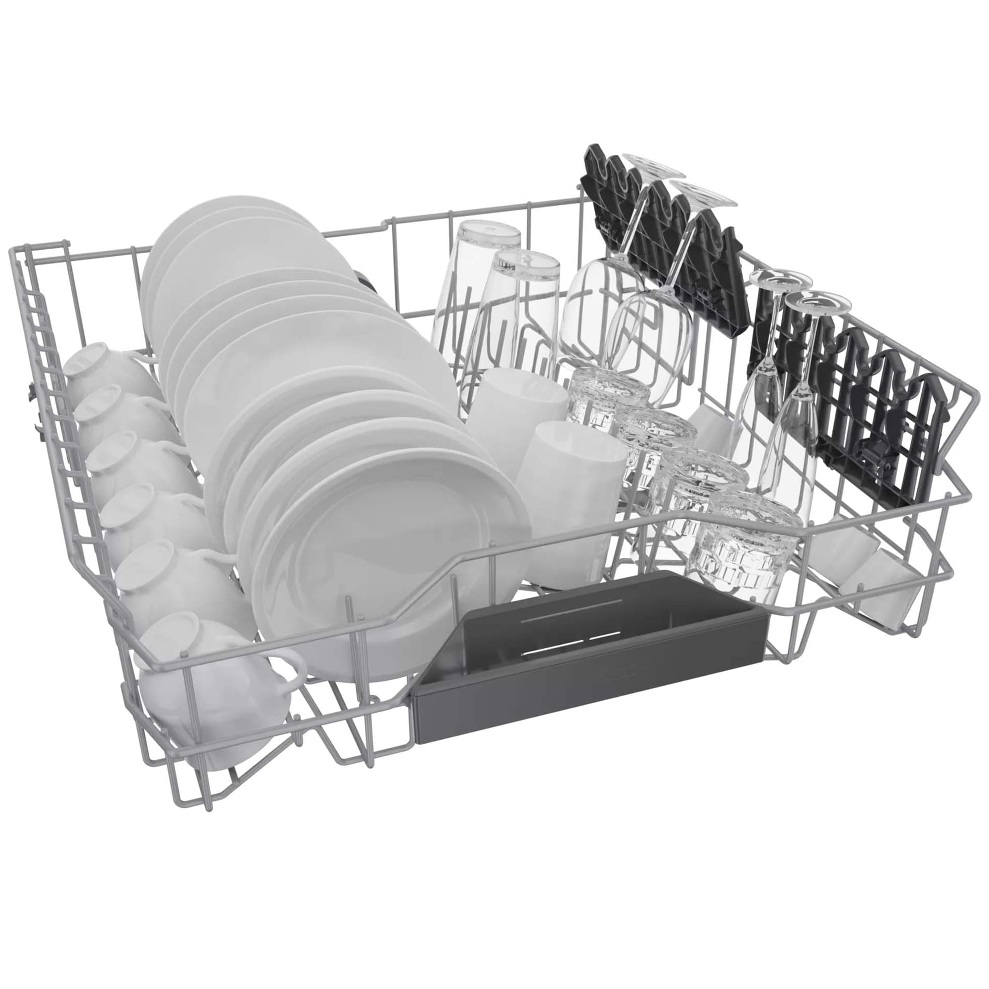 Bosch 800 Series 24 in. Top Control Smart Dishwasher with 42 dBa Sound Level, 3rd-Rack & CrystalDry - Stainless Steel, , hires