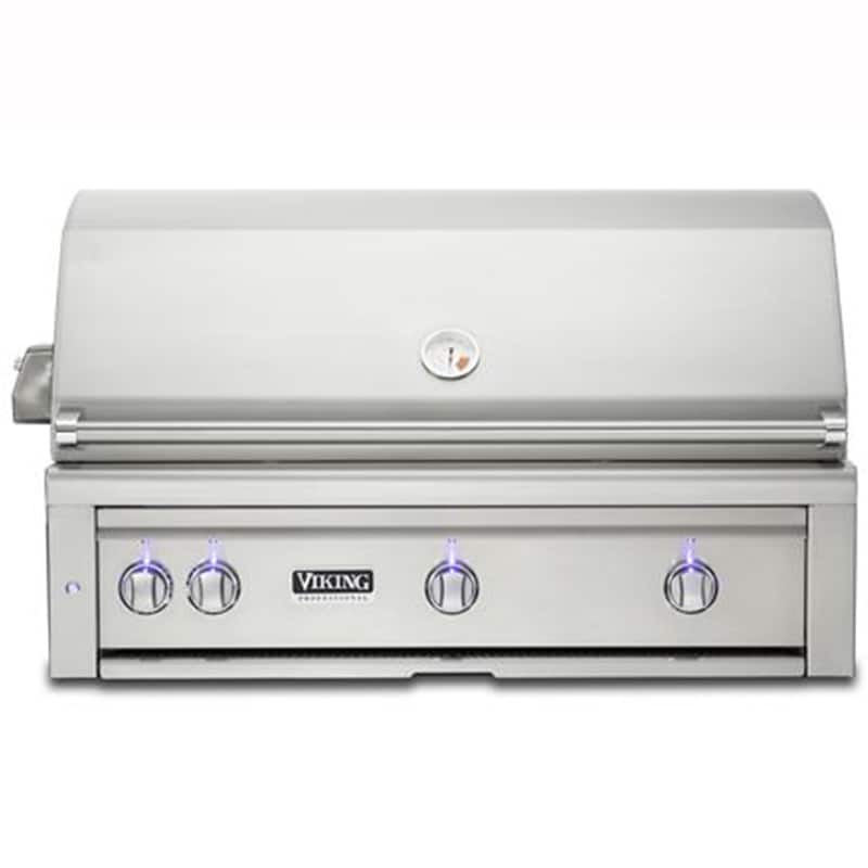 Viking 5 Series 36 in. 3-Burner Natural Gas Grill with Rotisserie, Sear Burner & Smoker Box - Stainless Steel, , hires
