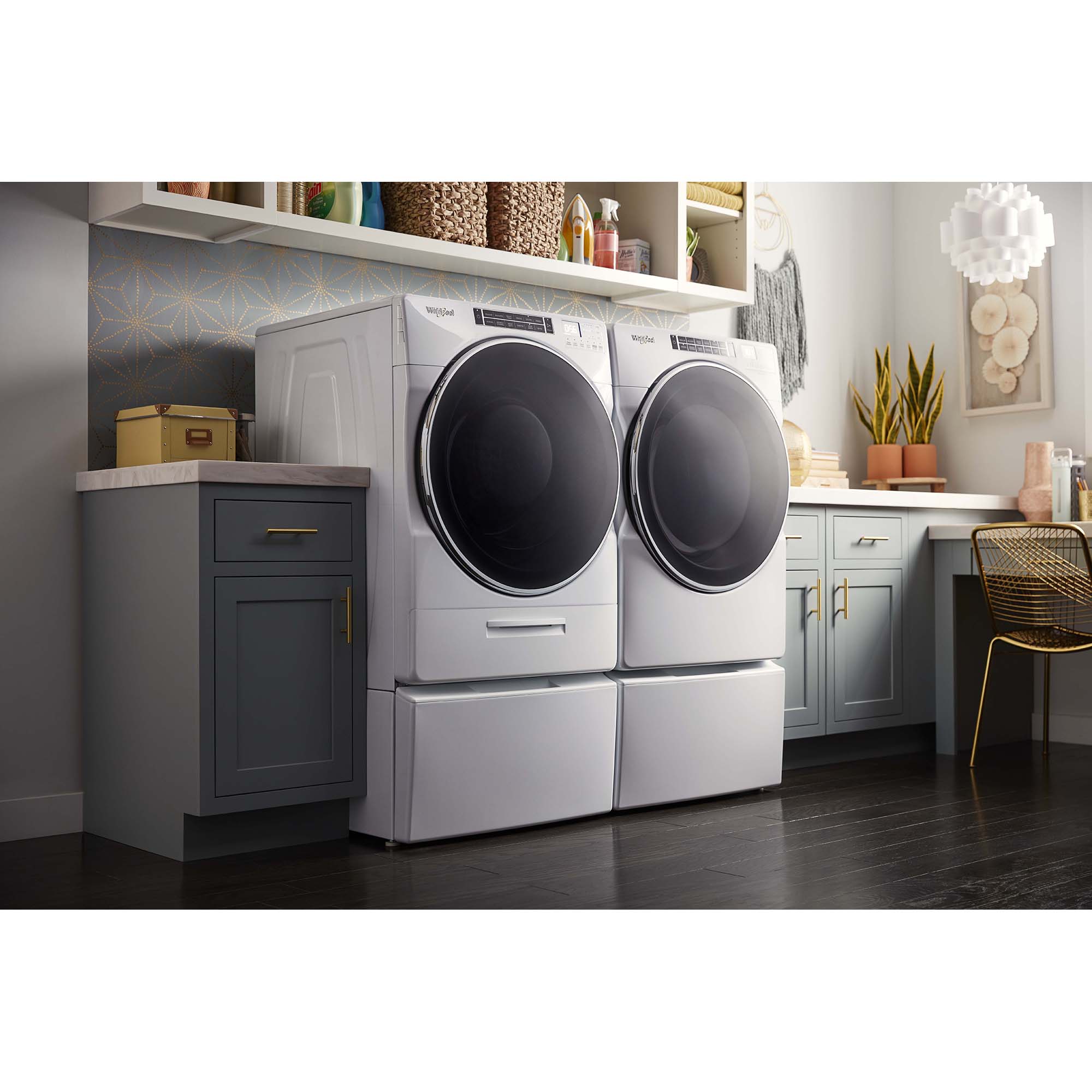 Whirlpool 27 in. 7.4 cu. ft. Stackable Gas Dryer with Sensor Dry, Sanitize & Steam Cycle - White, , hires