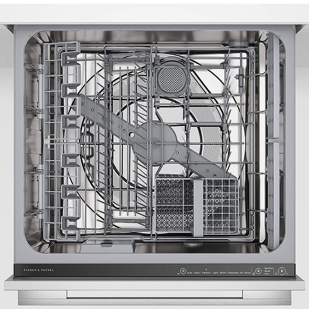 Fisher & Paykel Series 11 24 in. Smart Double Drawer with Top Control & 44 dBa Sound Level - Custom Panel Ready, , hires