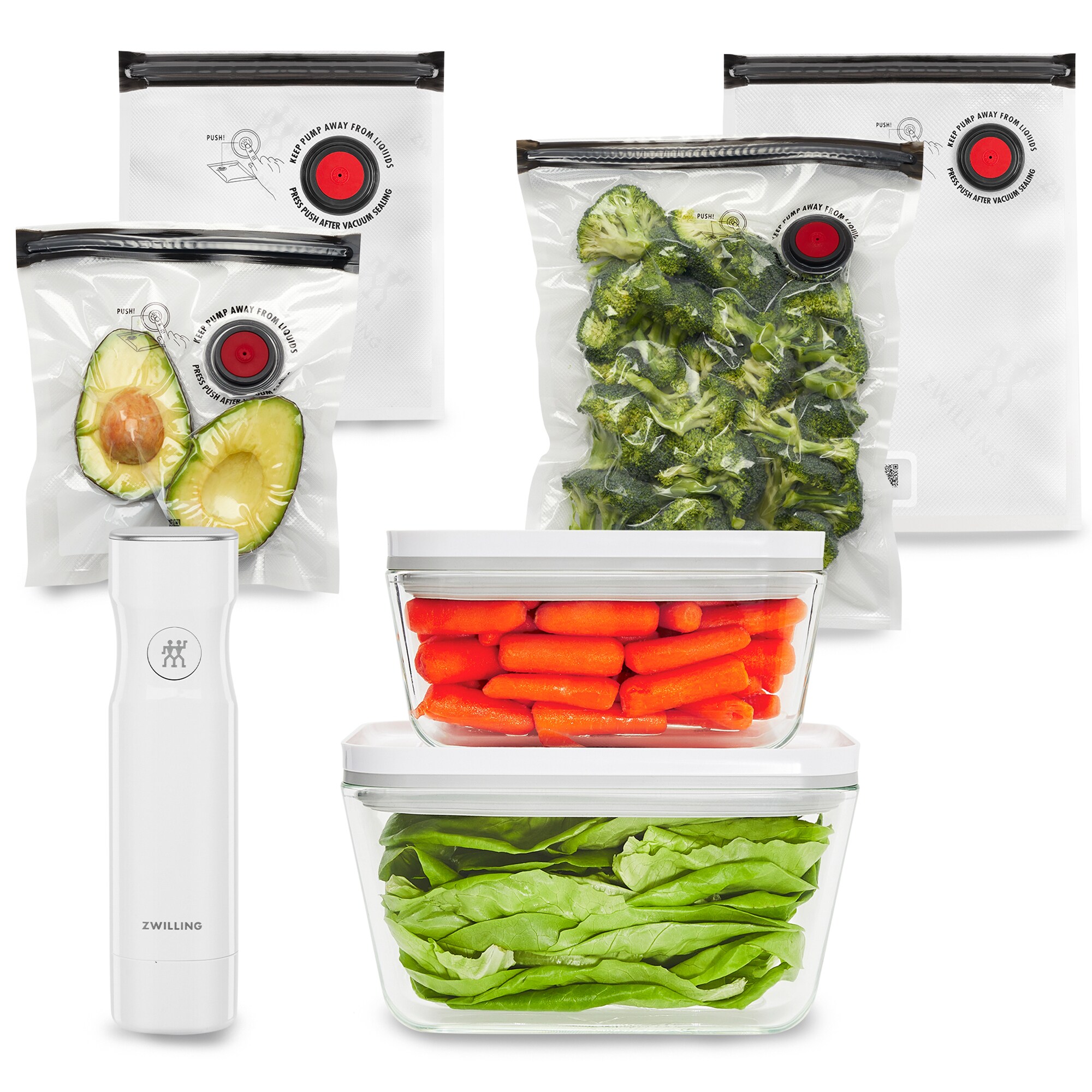 Zwilling Fresh & Save 7-pc Vacuum Sealer Starter Set, , hires