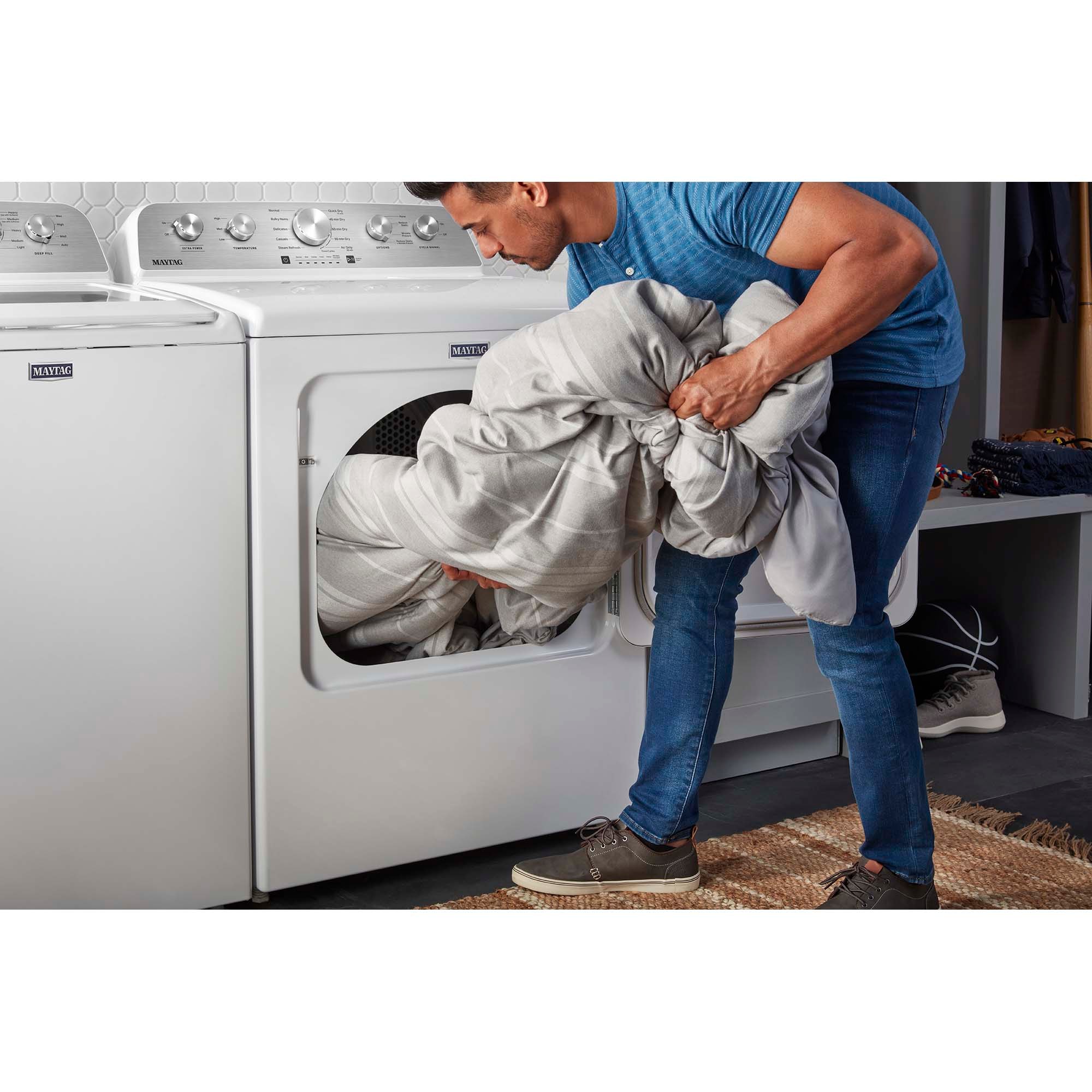 Maytag 29 in. 7.0 cu. ft. Electric Dryer with 10 Dryer Programs, 4 Dry