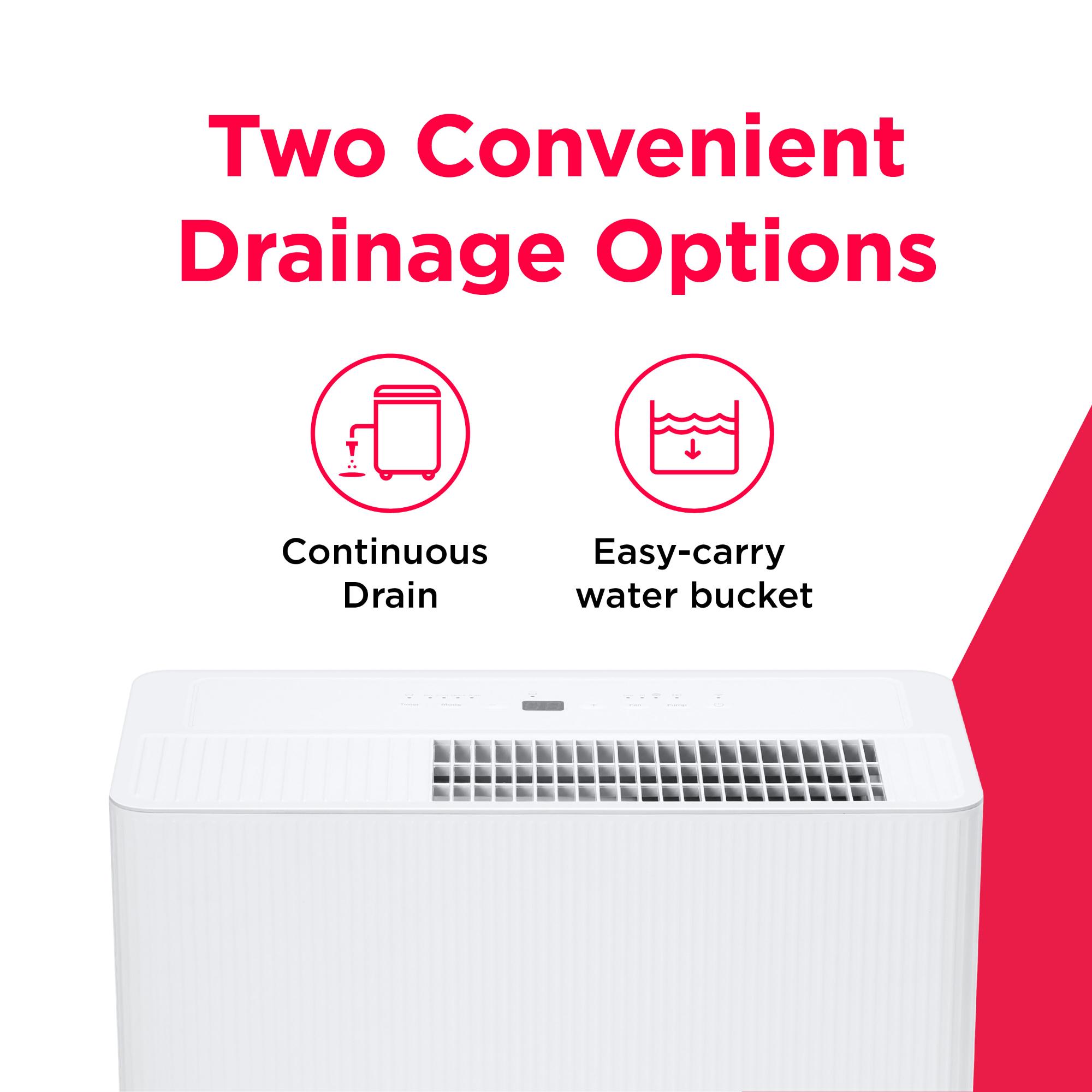 Frigidaire 50 Pint Energy Star Smart Portable Dehumidifier with 2 Fan Speeds - White, , hires