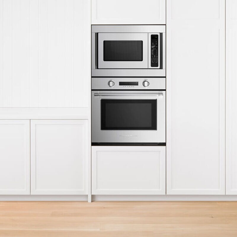 Fisher Paykel Pro Series 7 30 in. 4.1 cu. ft. Electric Single Wall Oven with True European Convection - Stainless Steel, , hires