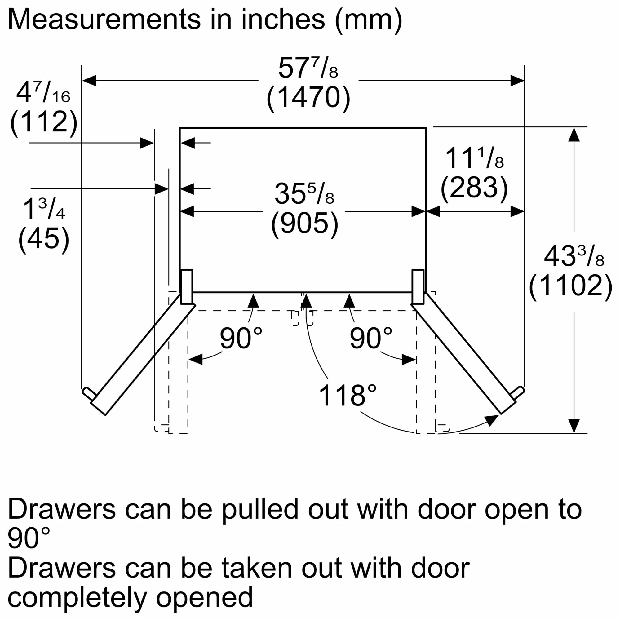 Thermador 36 in. 20.8 cu. ft. Smart Counter Depth French Door Refrigerator with Internal Water Dispenser and Professional handles Stainless Steel, , hires