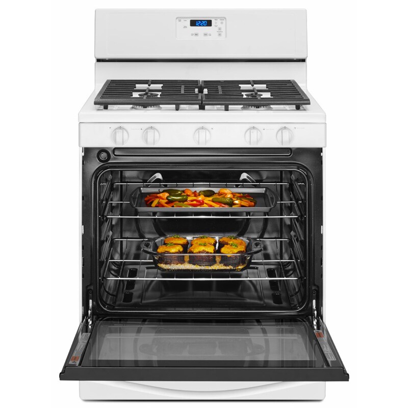 Whirlpool 30" Freestanding Gas Range with 5 Sealed Burners, 5.1 Cu. Ft