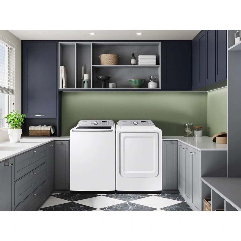 Samsung 27 in. 4.6 cu. ft. Smart Top Load Washer with ActiveWave Agitator & Active WaterJet - White, White, hires