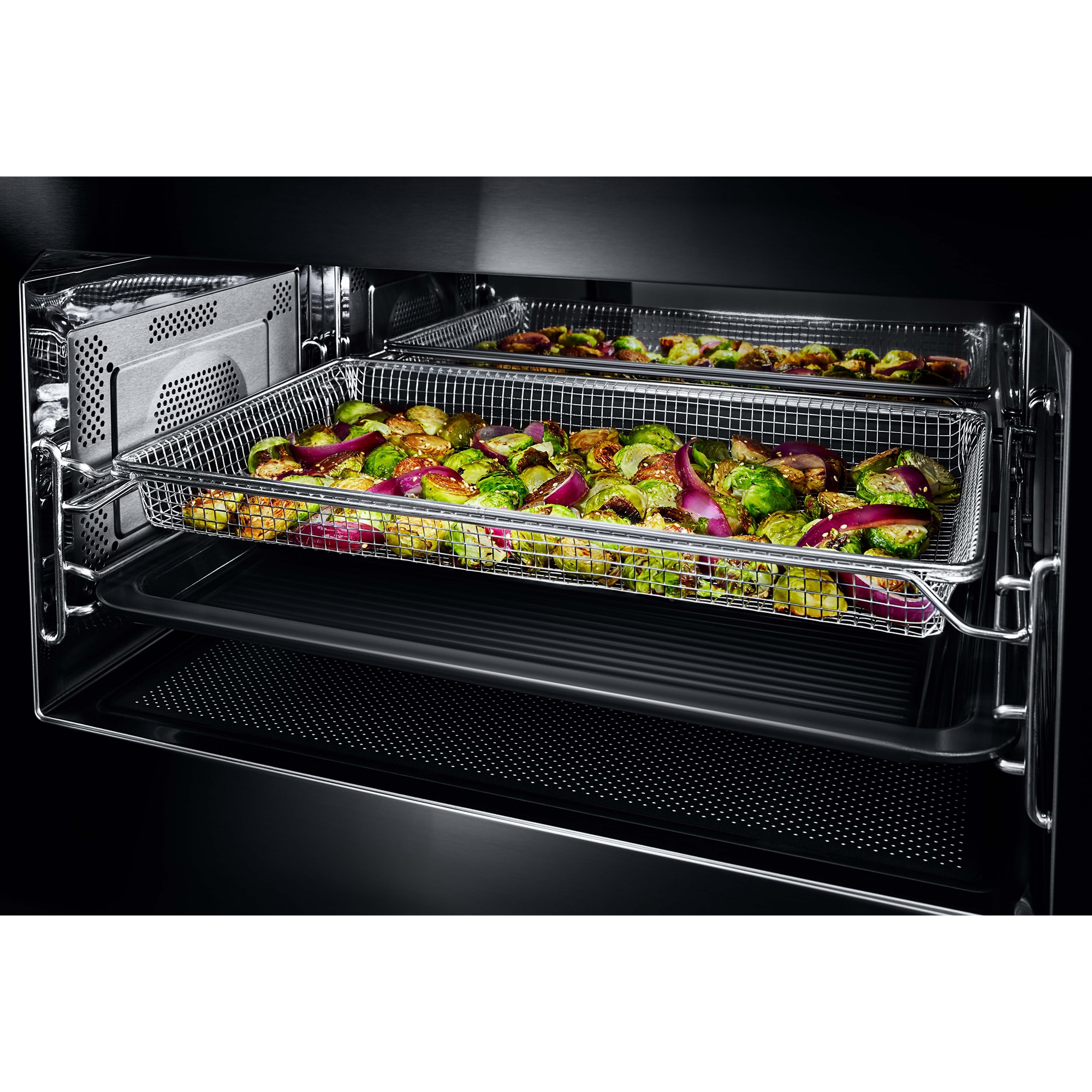 JennAir 30 in. 1.1 cu. ft. 950W Smart Over-the-Range Microwave with 400 CFM, Convection & Sensor Cooking - Stainless Steel, , hires