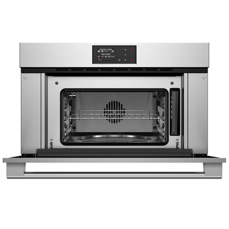 Fisher & Paykel Series 9 30 in. 1.3 cu. ft. Steam Electric Single Wall Oven with True European Convection - Stainless Steel, , hires