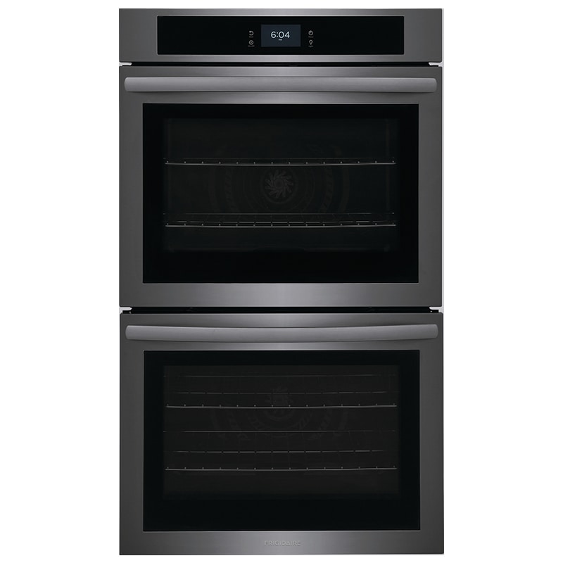Frigidaire 30 in. 10.6 cu. ft. Top Control Electric Double Wall Oven with Standard Convection - Black Stainless, Black Stainless, hires