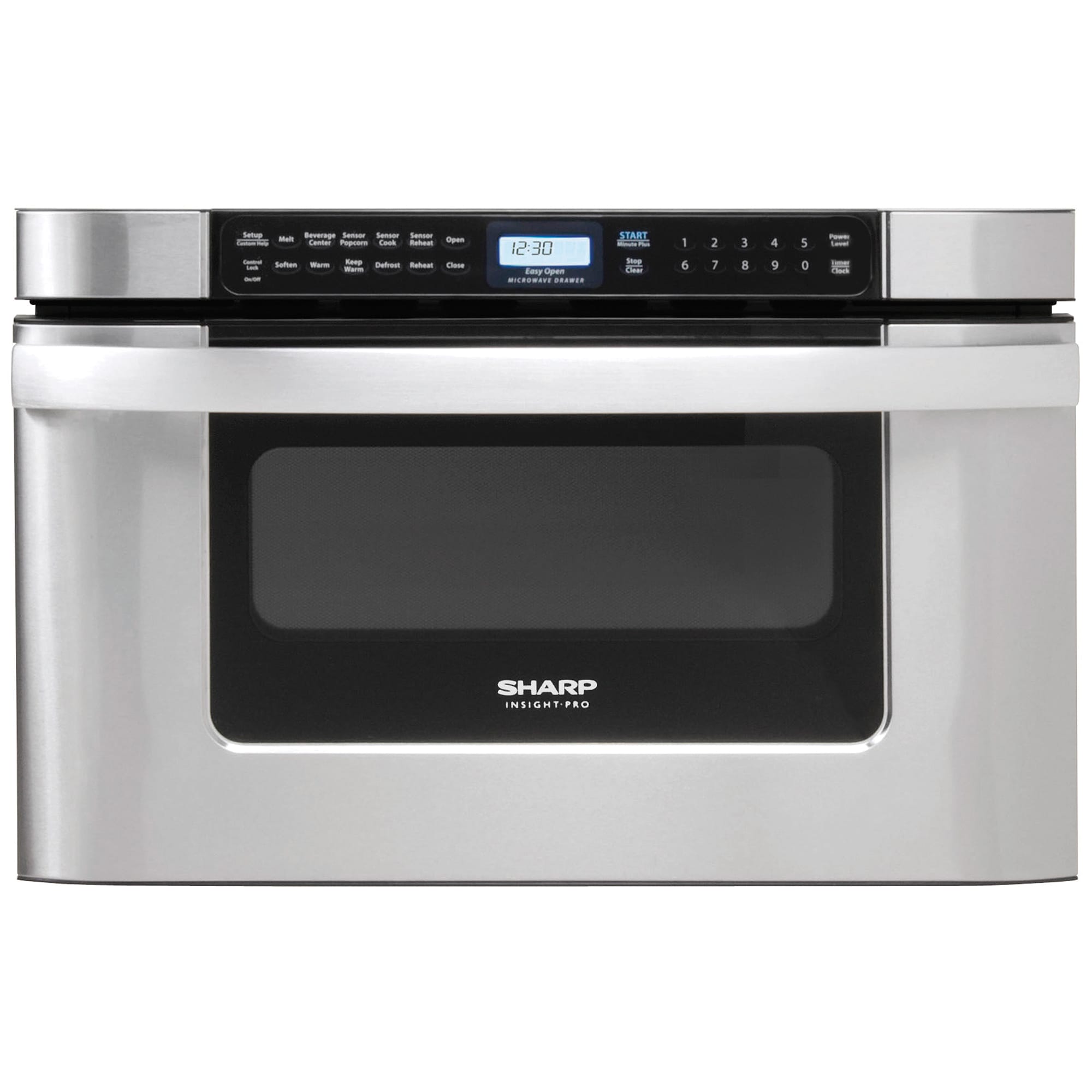 Sharp 24 in. 1.2 cu. ft. 950W Low Profile Drawer Microwave with Sensor Cooking - Stainless Steel, , hires