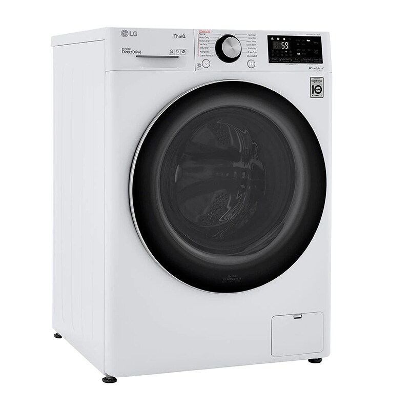 LG 24" Electric All-in-One Front Loading Combo with 2.4 Cu. Ft. Washer with 14 Wash Programs & 2.4 Cu. Ft. Dryer with 1 Dryer Program, Sensor Dry & Wrinkle Care - White, White, hires