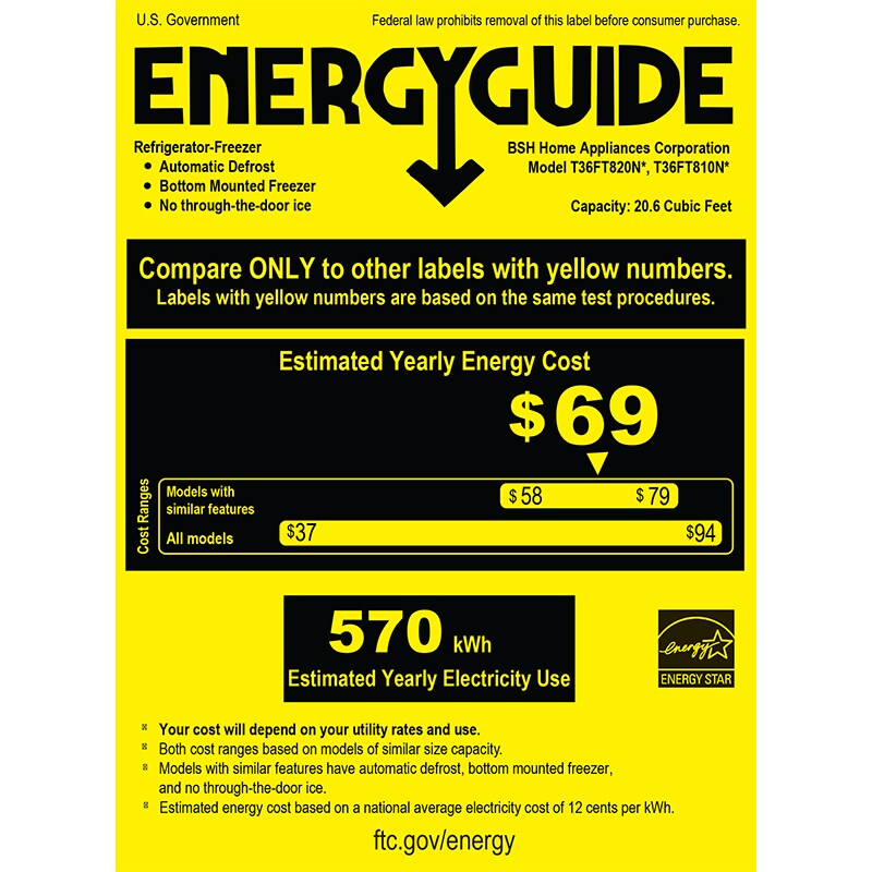 Thermador 36 in. 20.8 cu. ft. Smart Counter Depth French Door Refrigerator with Internal Water Dispenser and Professional handles Stainless Steel, , hires
