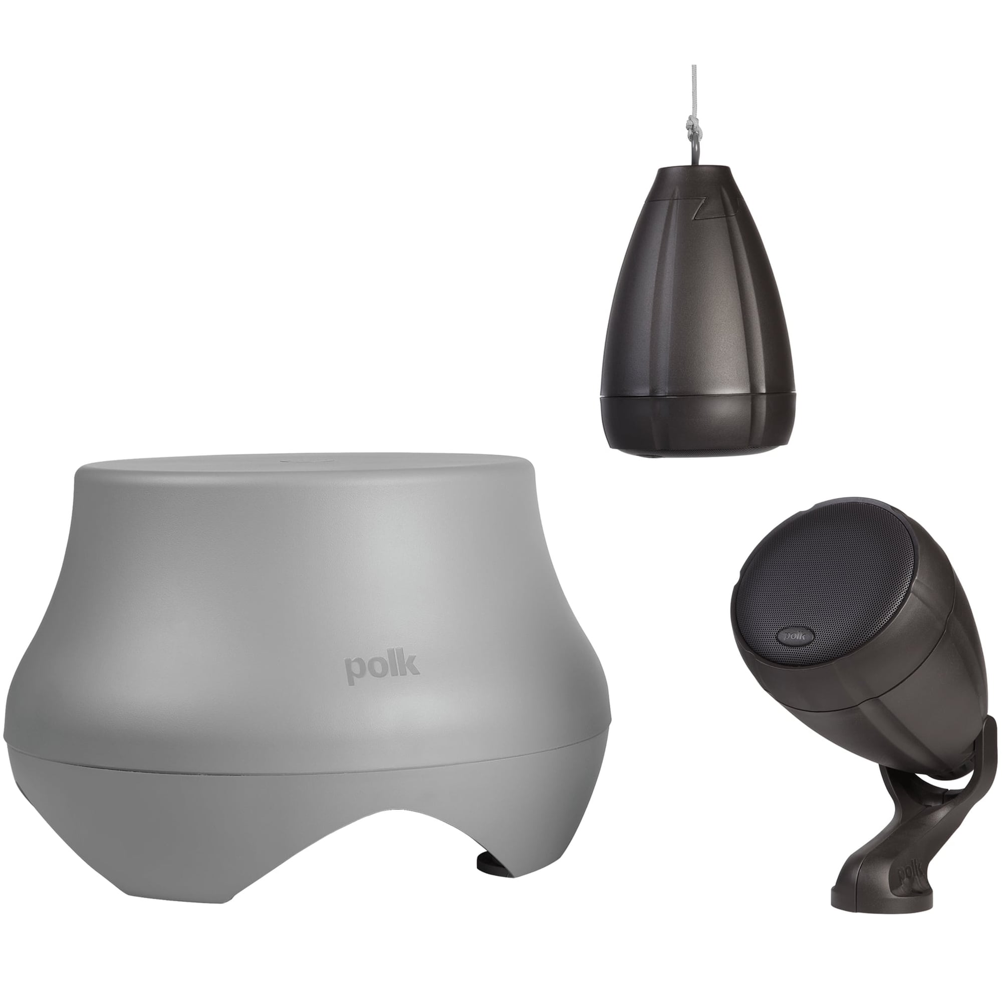 Polk Atrium Sub100 Outdoor 10" Subwoofer - Gray, Gray, hires