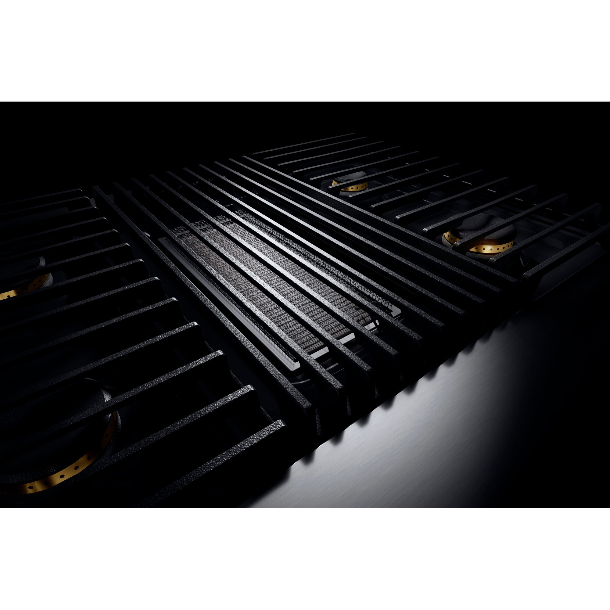 JennAir Noir Series 36 in. 5.1 cu. ft. Smart True European Convection Dual Fuel Range with 4 Sealed Burners & Grill - Stainless Steel, , hires