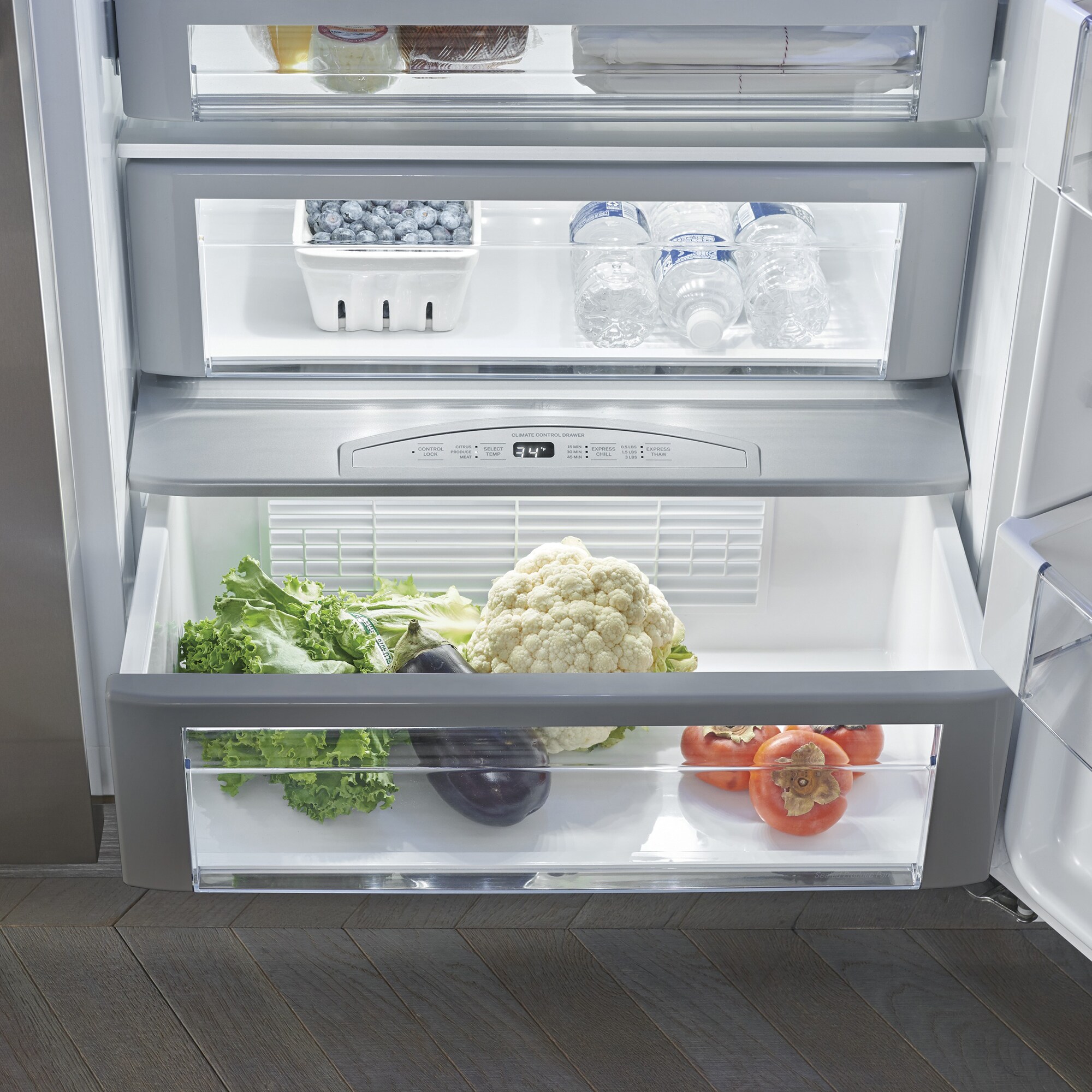 Monogram 48 in. 30.7 cu. ft. Built-In Smart Side by Side Refrigerator with Ice & Water Dispenser - Stainless Steel, , hires