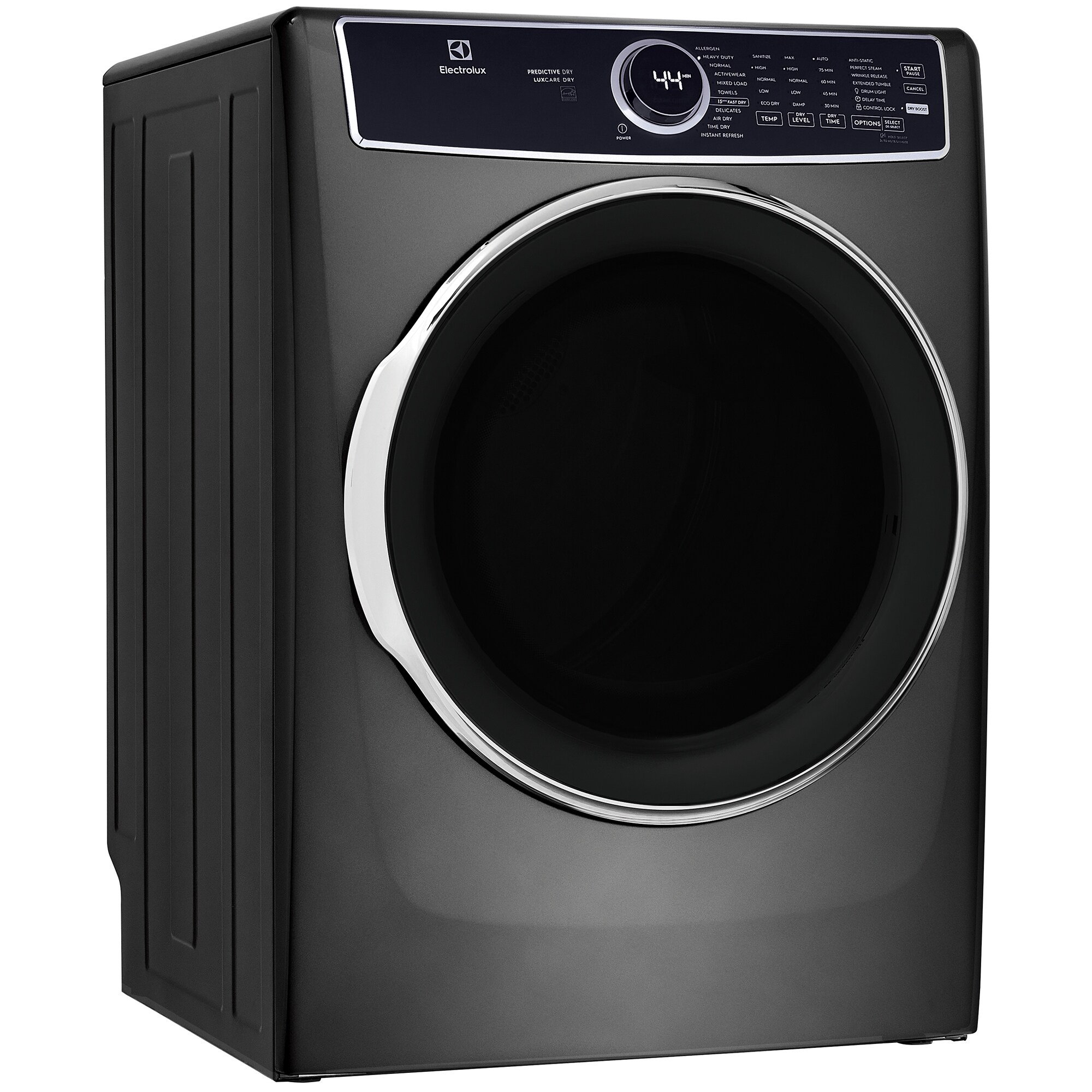 Electrolux 600 Series 27 in. 8.0 cu. ft. Stackable Gas Dryer with LuxCare Dry, Instant Refresh, Perfect Steam & Sanitize Cycle - Titanium, Titanium, hires