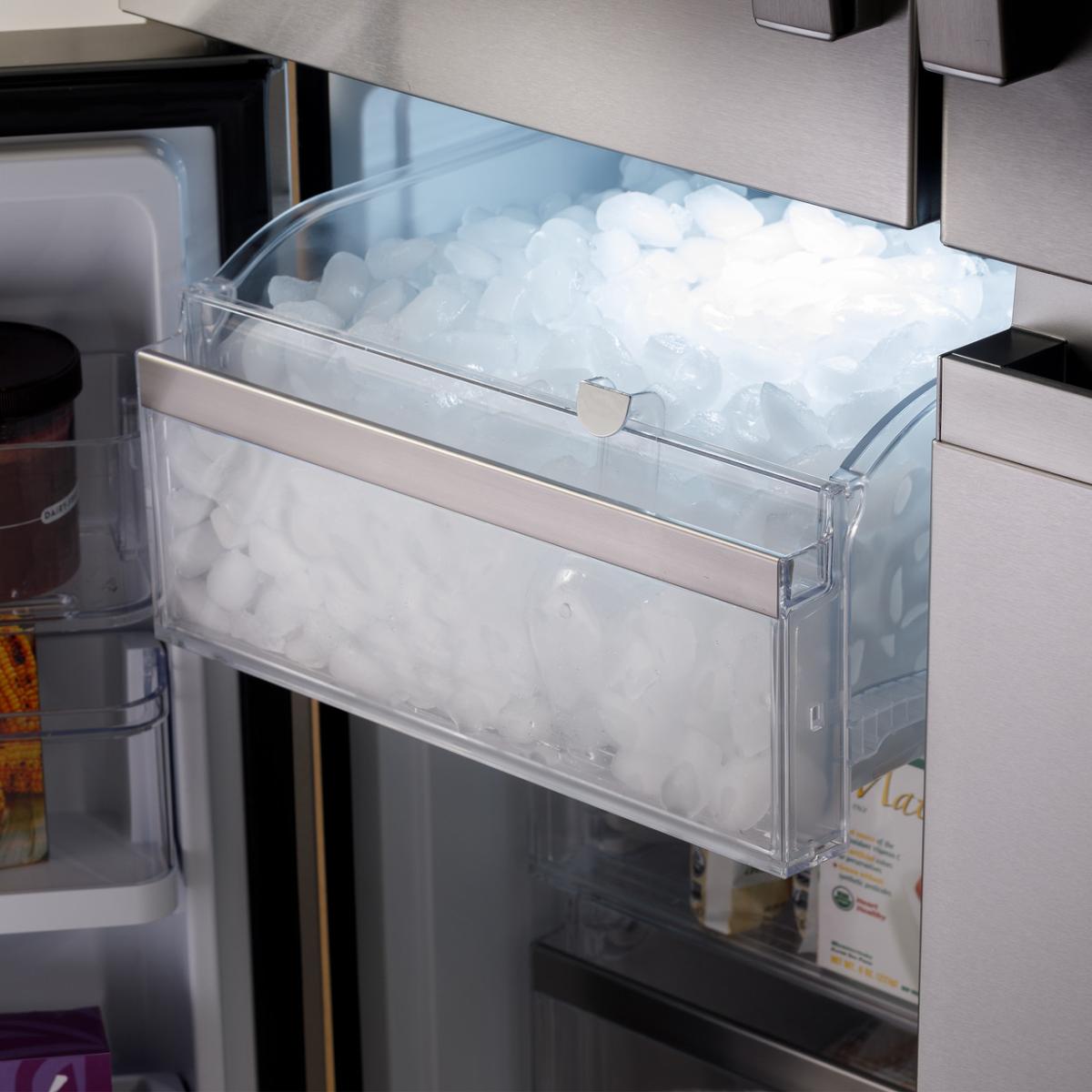 GE Profile 36 in. 22.9 cu. ft. Smart Counter Depth 4-Door French Door Refrigerator with Internal Water AutoFill Pitcher - Fingerprint Resistant Stainless, , hires