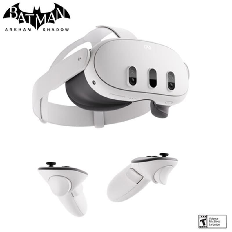 Meta Quest 3 512GB Virtual Reality Headset - Batman: Arkham Shadow & a 3-month Trial of Meta Quest+ Included - White, , hires