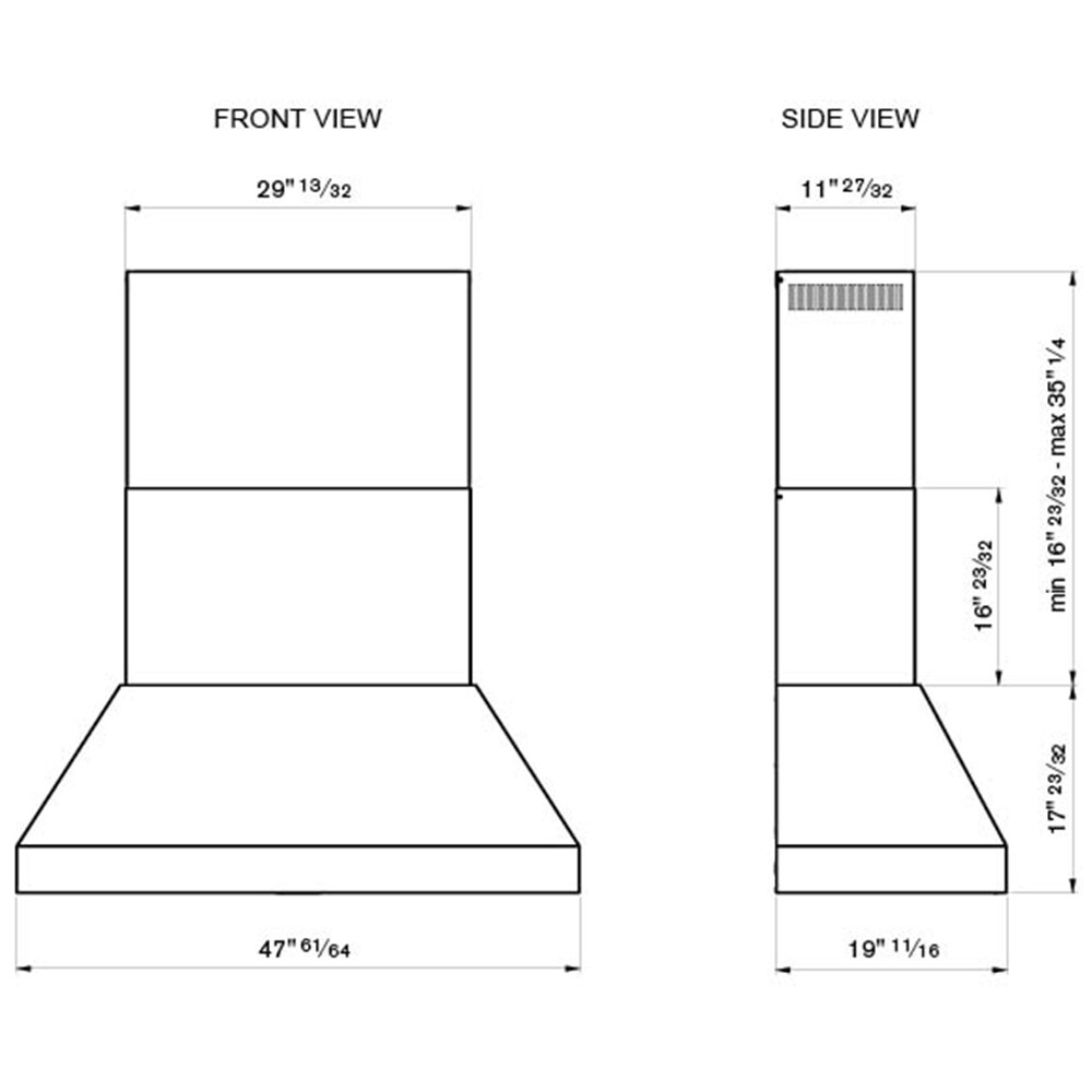 Bertazzoni 48 in. Ducted Chimney Style Range Hood with 1200 CFM, 3 Fan Speeds & 1 LED Light - Stainless Steel, , hires