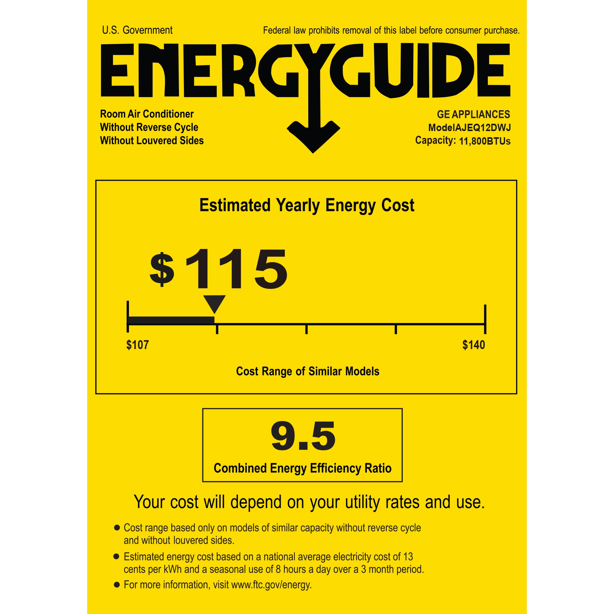 GE 12,000 BTU 230V Heat/Cool Smart Through-the-Wall Air Conditioner with 3 Fan Speeds, Sleep Mode & Remote Control - Soft Gray, , hires