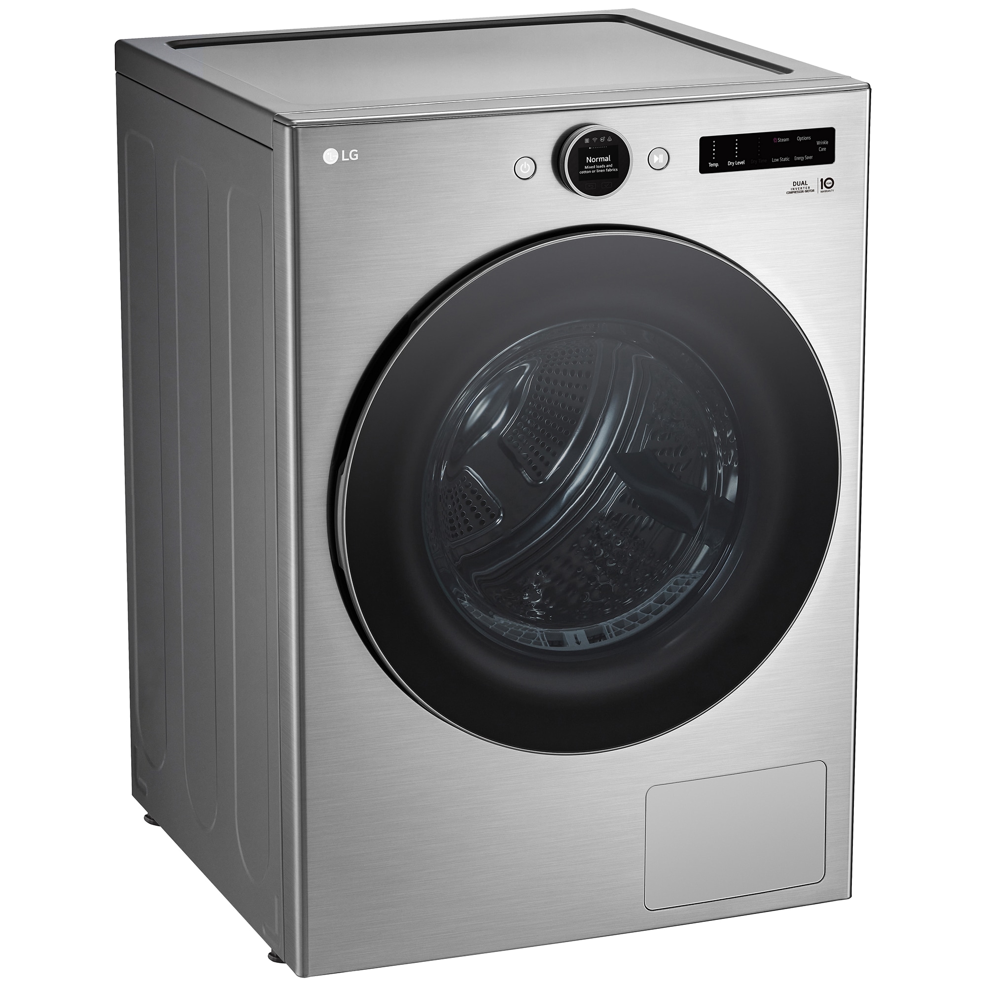 LG 27 in. 7.8 cu. ft. Smart Stackable Ventless Electric Dryer with Heat Pump & Sensor Dry - Graphite Steel, , hires